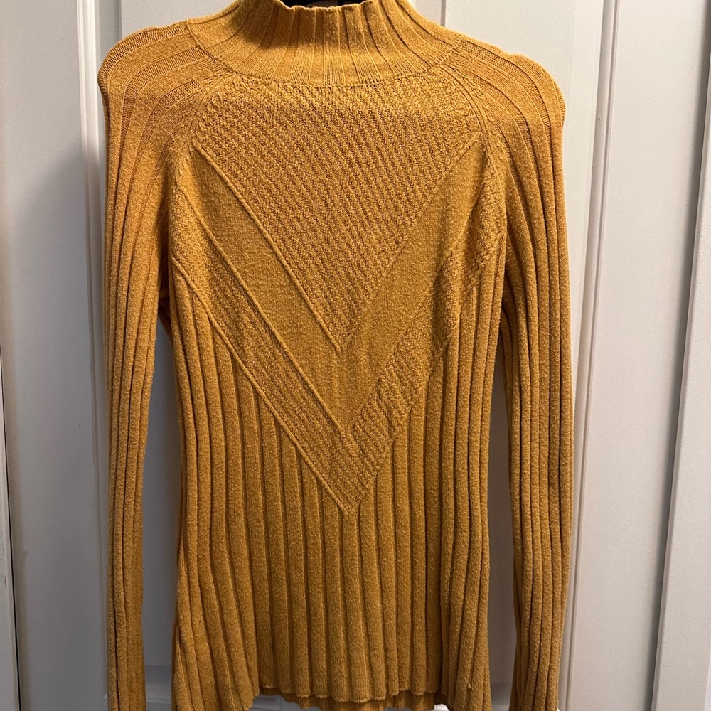 Mustard Yellow Turtleneck Sweater Evolution by Cyrus